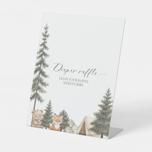 Oh boy let the adventure begin baby shower diaper sockelschild (Vorderseite)