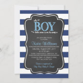 Oh Boy Little Man Baby Shower Einladung (Vorderseite)