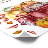 Oh Boy Little Pumpkin Fall Baby Dusche Schild Post (Ecke)