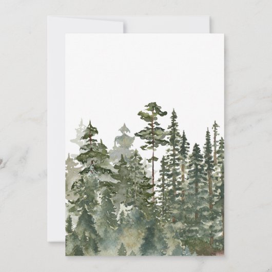 Oh Boy Lumberjack Baby Dusche Einladung (Rückseite)