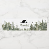 Oh Boy Lumberjack Baby Dusche Wasserflaschenetikett (Einzelnes Label)