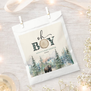 Oh Boy Lumberjack Wald Bear Baby Dusche Geschenktütchen