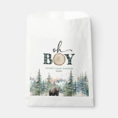 Oh Boy Lumberjack Wald Bear Baby Dusche Geschenktütchen (Vorderseite)