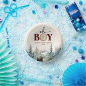 Oh Boy Lumberjack Wald Bear Baby Dusche Pappteller (Party)