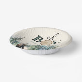 Oh Boy Lumberjack Wald Bear Baby Dusche Pappteller (Gewinkelt)