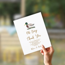 Oh, Boy Mallard Duck Baby Duck Danke