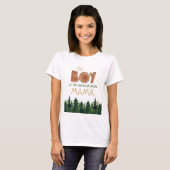 Oh Boy Mama Woodland Baby Dusche T-Shirt (Vorne ganz)