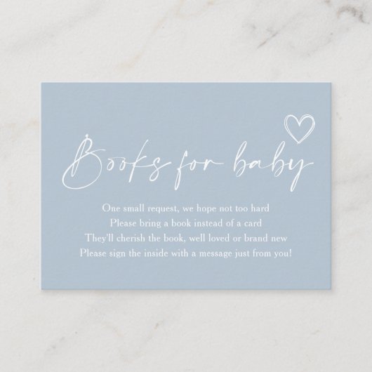 Oh, Boy Minimalistische Babyduschbücher für Baby Begleitkarte (Vorderseite)