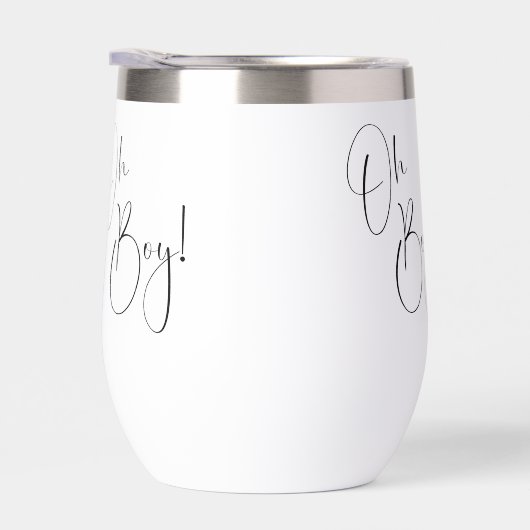 Oh Boy Modern Script Baby Dusche (Rechts)