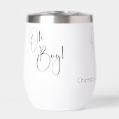 Oh Boy Modern Script Baby Dusche (Vorderseite)