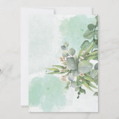 Oh Boy Nature Green Blätter Kinderdusche Einladung (Rückseite)