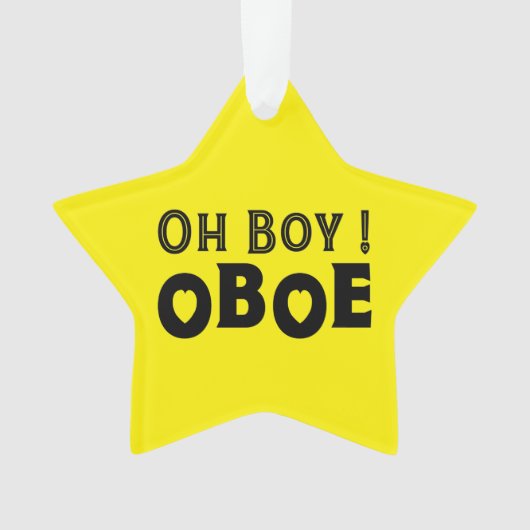Oh Boy Oboe Ornament (Vorderseite)