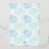 Oh Boy Polka Dots Baby Dusche Folieneinladung (Rückseite)