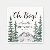 Oh Boy Rustic Mountains Kinderdusche Serviette (Vorderseite)