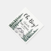 Oh Boy Rustic Mountains Kinderdusche Serviette (Ecke)
