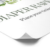 Oh, Boy Safari Baby Duschdusche Windeln Raffle Poster (Ecke)