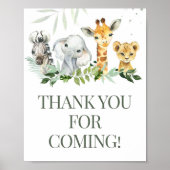 Oh, Boy Safari Baby Dusche Danke, dass ihr gekomme Poster (Vorne)