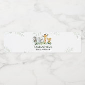 Oh Boy Safari Baby Dusche Wasserflaschenetikett (Einzelnes Label)