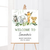 Oh Boy Safari Baby Dusche Willkommen Poster