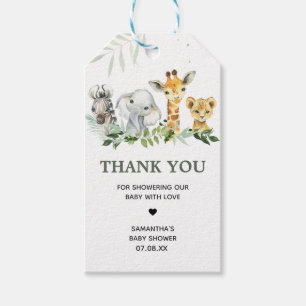 Oh Boy Safari Baby Duwer Fevor Tags Geschenkanhänger