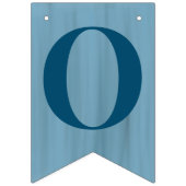 Oh Boy Slate Blue Baby Dusche Wimpelkette (Erste Fahne)