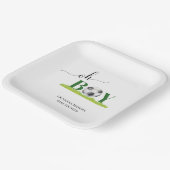 Oh Boy Soccer Boy Baby Dusche Pappteller (Gewinkelt)