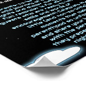 Oh, Boy Starry Space Babydusche Spätnachtsbilder Poster (Ecke)