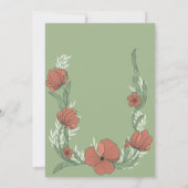 Oh Boy Teddy Bear Watercolor Babydusche Einladung (Rückseite)