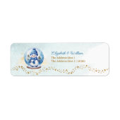 Oh Boy Theme Babydusche Rücksendeadresse Etikett (Vorne)