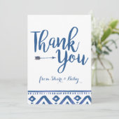 Oh Boy Tribal Baby Dusche Danke (Stehend Vorderseite)