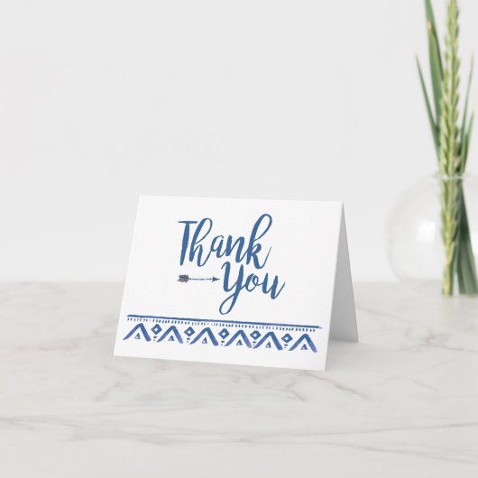 Oh Boy Tribal Baby Dusche Danke (Vorderseite)