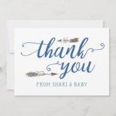 Oh Boy Tribal Baby Dusche Danke (Vorderseite)