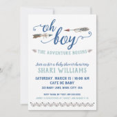 Oh Boy Tribal Baby Dusche Einladung (Vorderseite)