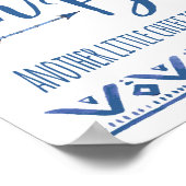 Oh Boy Tribal Baby Duschzeichen Poster (Ecke)