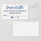 Oh Boy Tribal Diaper Raffelkarten Begleitkarte (Vorne/Hinten)