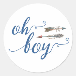 Oh Boy Tribal Sticker