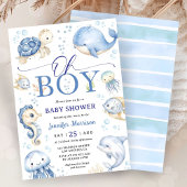 Oh Boy Under The Sea Ocean Baby Shower Invitation Einladung