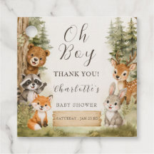 Oh Boy Watercolor Rustikale Wald Baby Shower