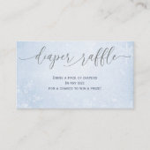 Oh Boy Winter Boy Baby Shower Diaper Raffle Cards Begleitkarte (Vorderseite)