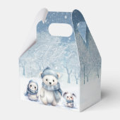 Oh Boy Winter | Woodland Babydusche Geschenkschachtel (Vorderseite)