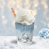 Oh Boy Winter | Woodland Babydusche Pappbecher