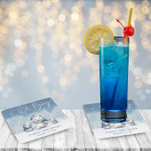 Oh Boy Winter | Woodland Babydusche Rechteckiger Pappuntersetzer