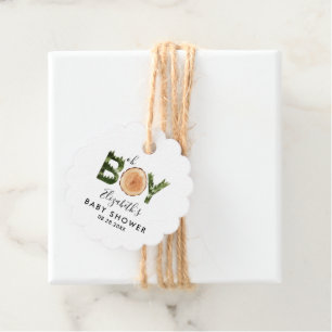 Oh Boy Woodland Babydusche Danke Geschenkanhänger