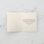 Oh Boy Woodland Babydusche Danke Karte (Innenseite)