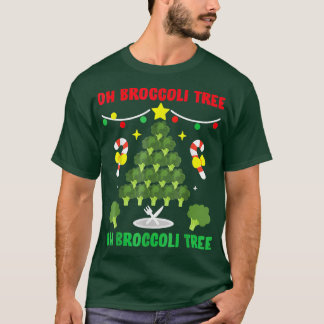 Oh Broccoli Tree Funny Vegetarian Vegan Weihnachte T-Shirt