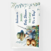 Oh Buoy, it's a Boy! Fishing Themed Baby Shower Banner (Vertikal)