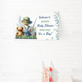 Oh Buoy, it's a Boy! Fishing Themed Baby Shower Banner (InSitu)