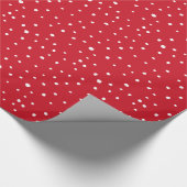 Oh by Golly | Rote und weiße Punkte Geschenkpapier (Ecke)