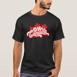 OH Canada Day Funny Maple Leaf Oh kanadische Flagg T-Shirt