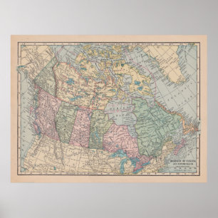 Oh Canada Map Poster